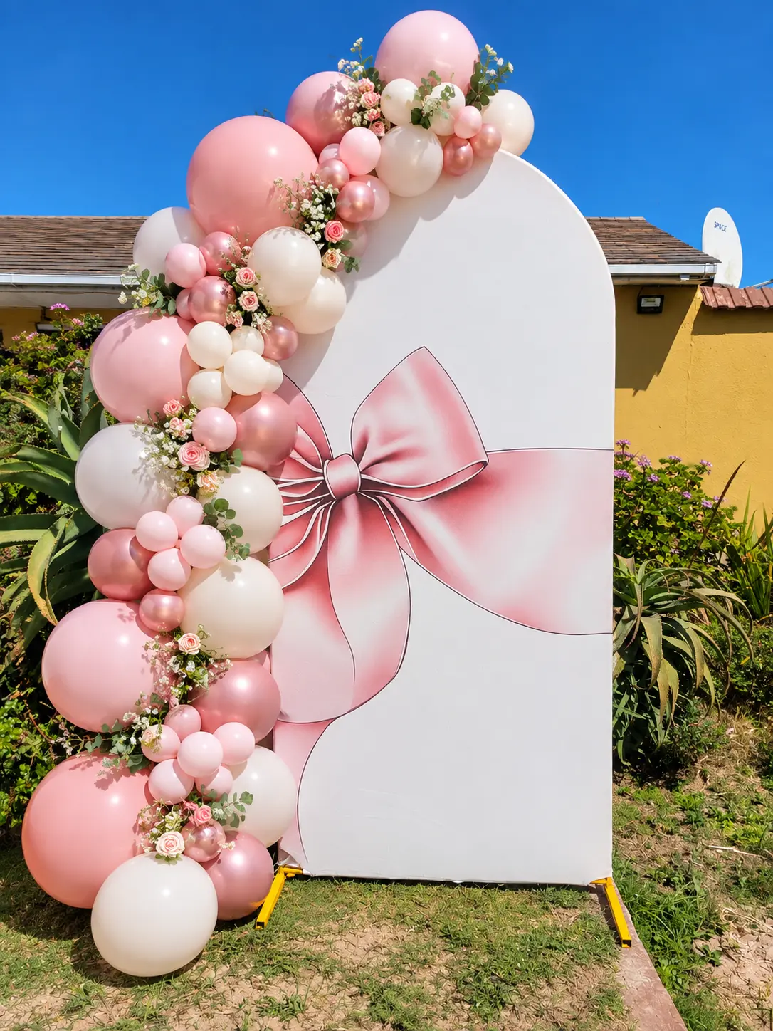 Pastel Bows printed arch cover
