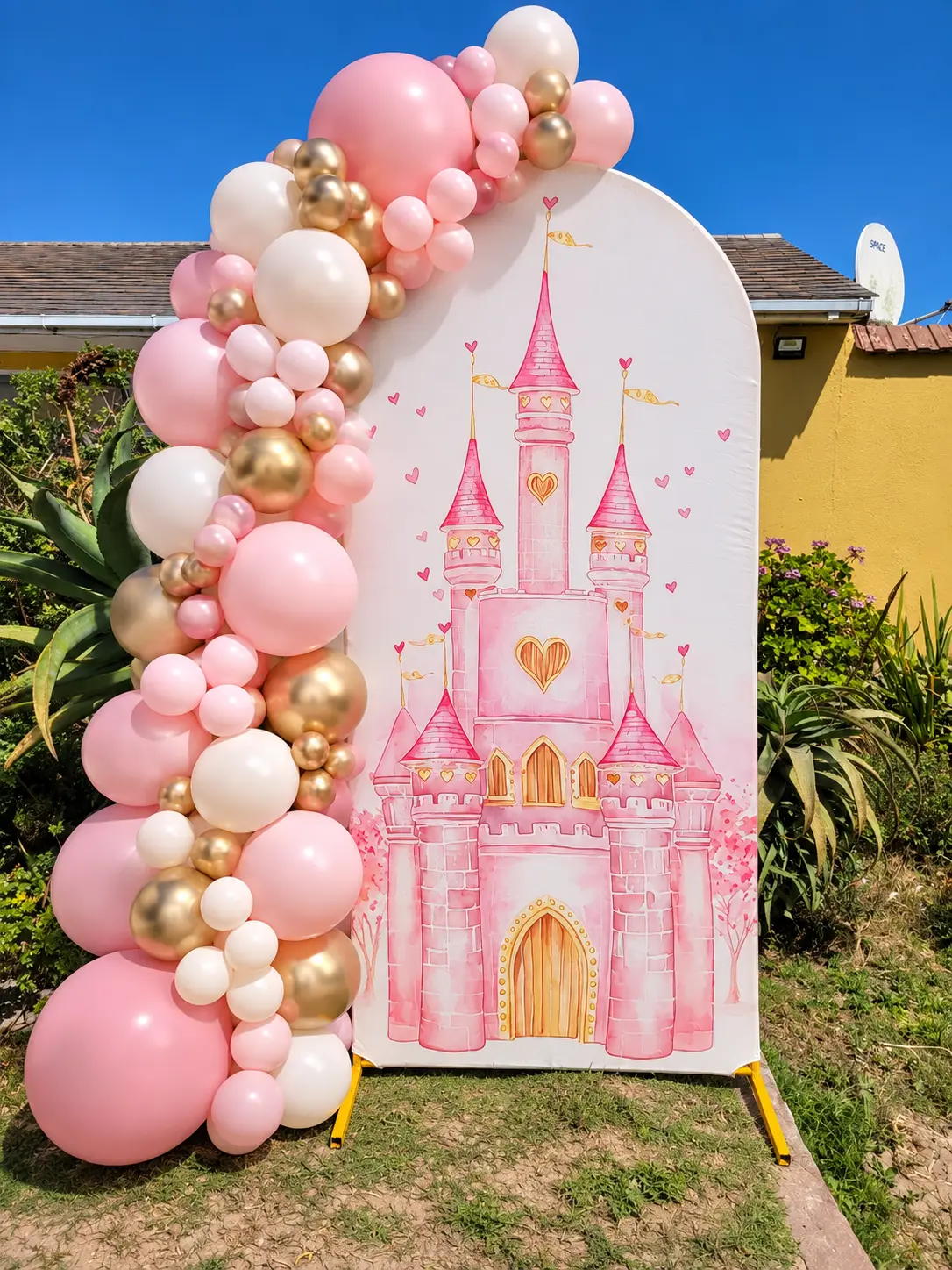 Princess Castle printed arch cover